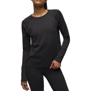prAna Women’s Ice Flow Crew Neck Black Size XL  With bluesign®, Recycled Fabric
